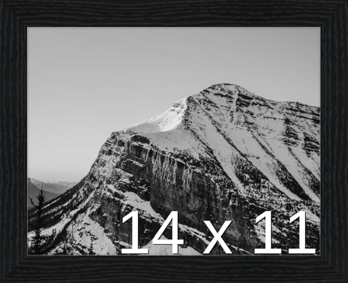 Frame It Easy 14 x 11 Black Grain Wood Frame (Derby)