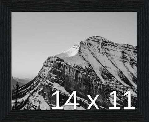 Frame It Easy 14 x 11 Black Grain Wood Frame (Derby)