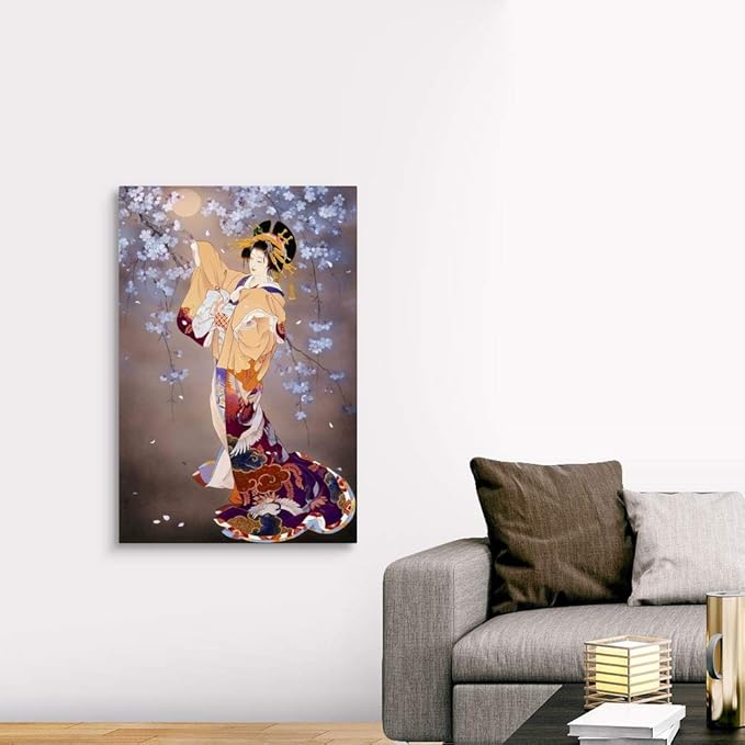 CANVAS ON DEMAND Yoi Canvas Wall Art Print by Haruyo Morita, Figurative, Home Decor, Beauty Artwork, 32" x48in