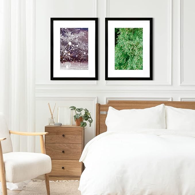 THREELOVE 20x27 Frame Black, Display Picture 16x24 with mat or 20x27 Without mat, Photo Poster Picture Frame Wall Mounting Home Decor, 1-PCS