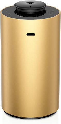 Waterless Essential Oil Diffuser for Home Aromatherapy Scent Diffusers with 3 Countdown Timer Settings or Timer-Off, 3 Mist Levels for Car Room Studio Office, ANX Premium Metal Gold