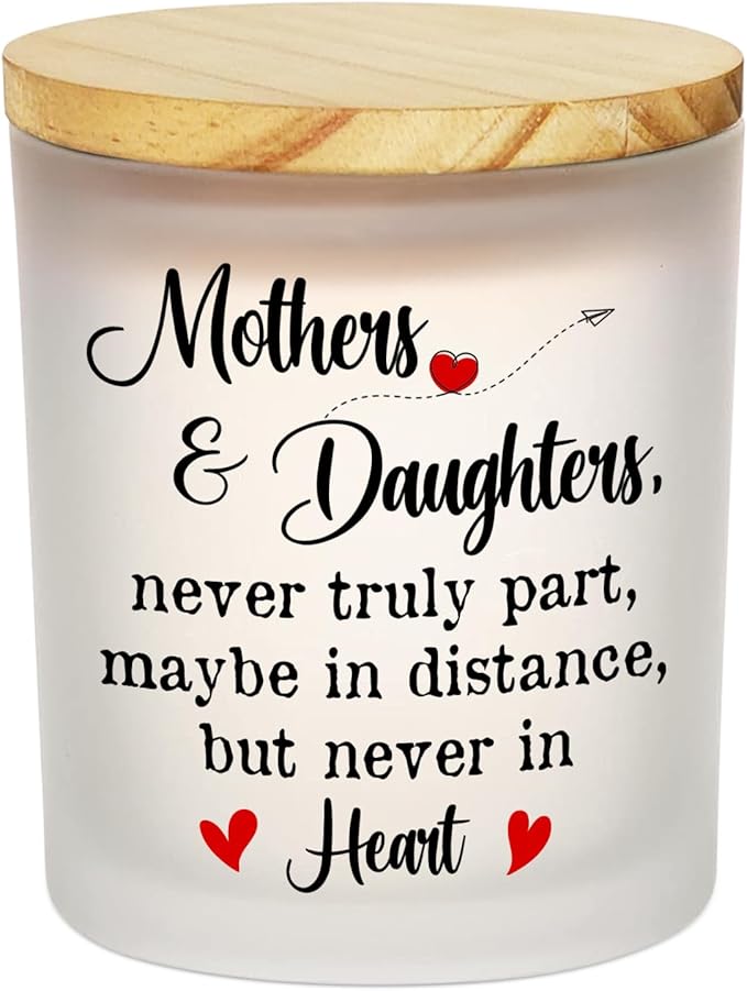 TEEZWONDER Mom Birthday Gifts from Daughter Son - Long Lasting Vanilla Lavender Candle 10 oz - Mom Gifts for Women Mama Gift Ideas Scented Candles for Women Mother Daughter Gift Ideas