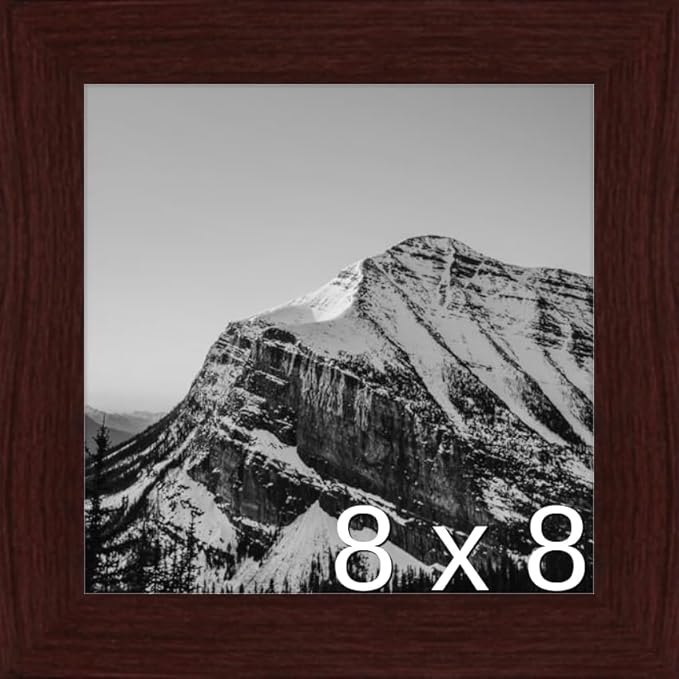 Frame It Easy 8 x 8 Merlot Wood Frame (Derby)