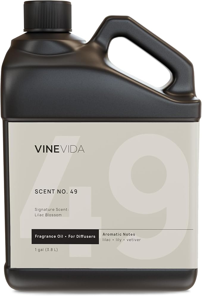 VINEVIDA [Gallon (128 Fl Oz)] Lilac Blossom Fragrance Oil for Cold Air Diffusers, Essential Oils for Diffuser Oil Refill & Air Freshener Room Spray