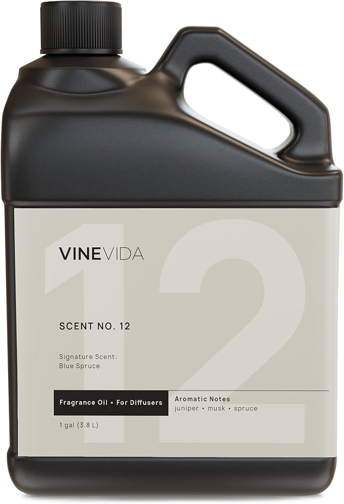 VINEVIDA [Gallon (128 Fl Oz)] Blue Spruce Fragrance Oil for Cold Air Diffusers, Essential Oils for Diffuser Oil Refill & Air Freshener Room Spray