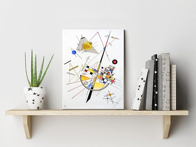 Wieco Art Canvas Prints Delicate Tension #85, 1923 by Wassily Kandinsky Classic Art Reproductions Canvas Wall Art for Home Decoration