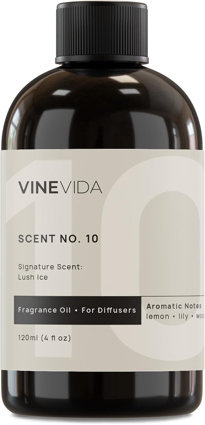 VINEVIDA Lush Ice Fragrance Oil for Cold Air Diffusers - 4 Fl Oz - Essential Oils for Diffuser Oil Refill & Air Freshener Room Spray