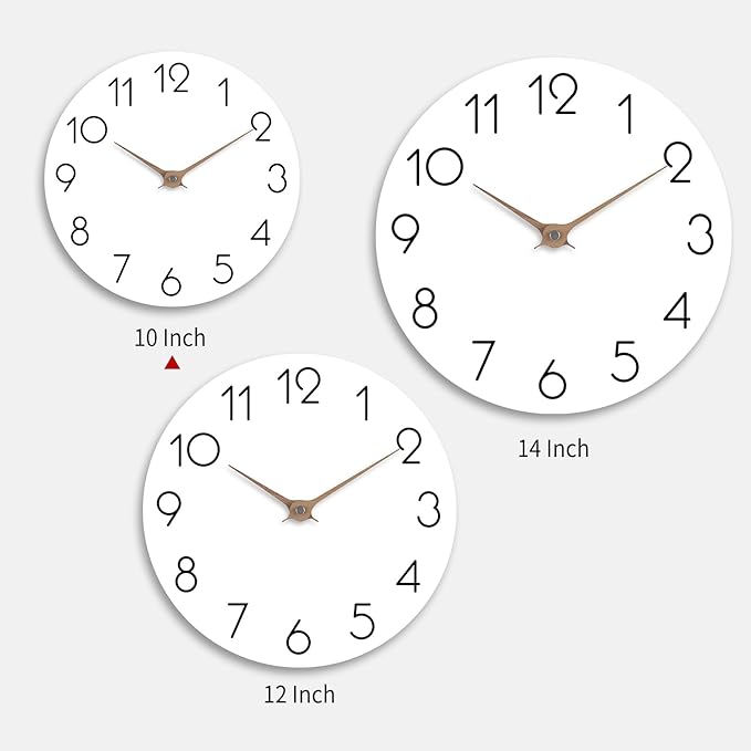 Wall Clock - White 10 Inch