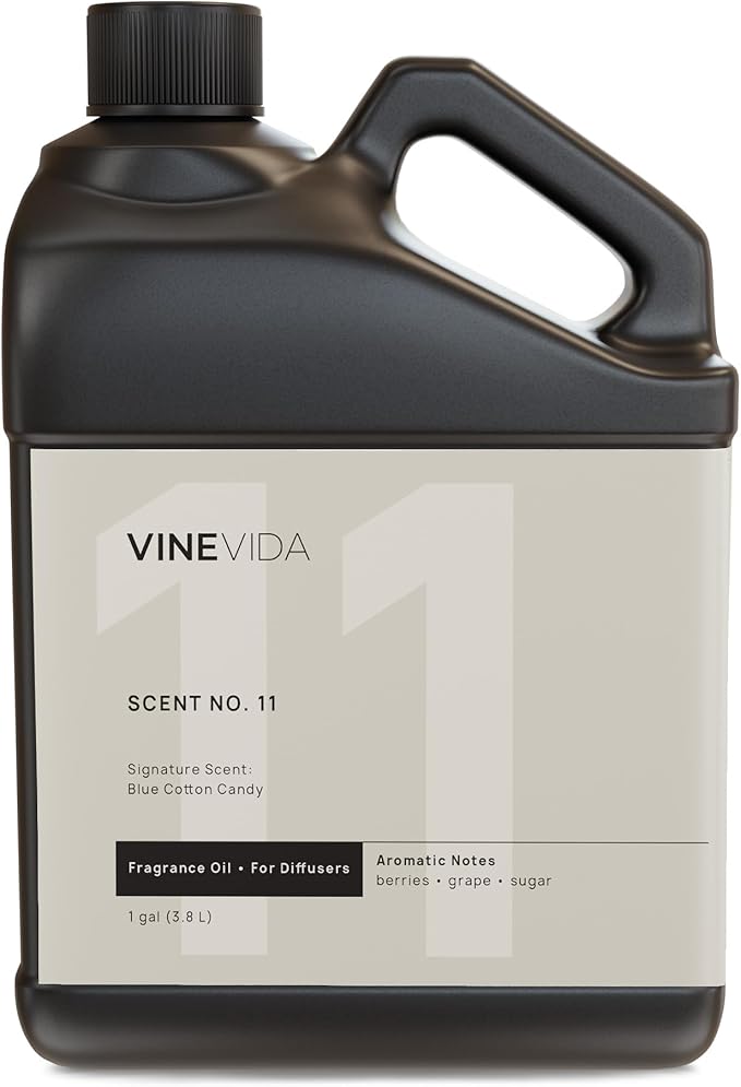 VINEVIDA [Gallon (128 Fl Oz)] Blue Cotton Candy Fragrance Oil for Cold Air Diffusers, Essential Oils for Diffuser Oil Refill & Air Freshener Room Spray