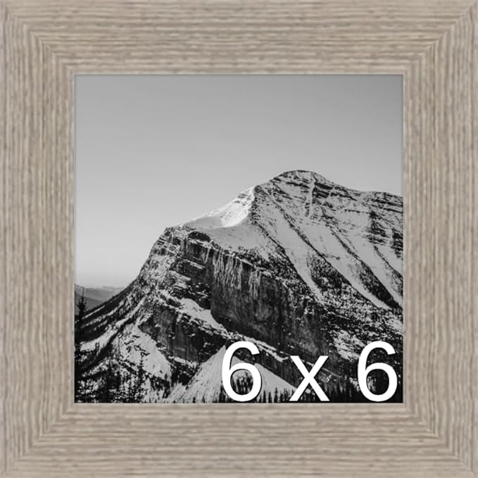 Frame It Easy 6 x 6 Rustic Gray Wood Frame (Derby)
