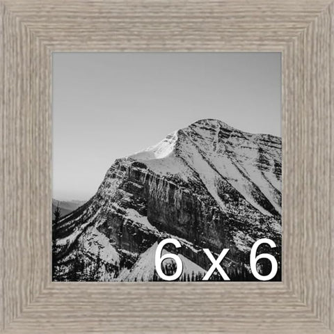 Frame It Easy 6 x 6 Rustic Gray Wood Frame (Derby)