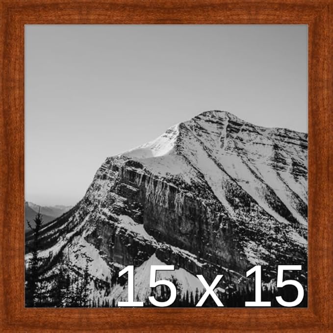 Frame It Easy 15 x 15 Russet Wood Frame (Derby)
