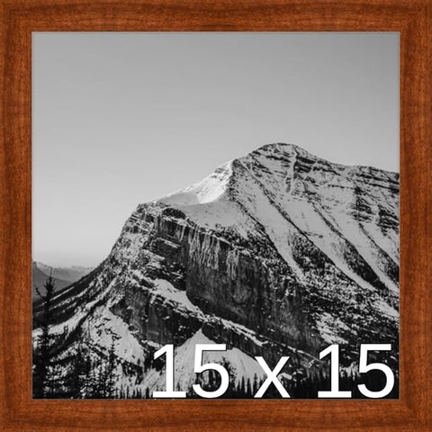 Frame It Easy 15 x 15 Russet Wood Frame (Derby)