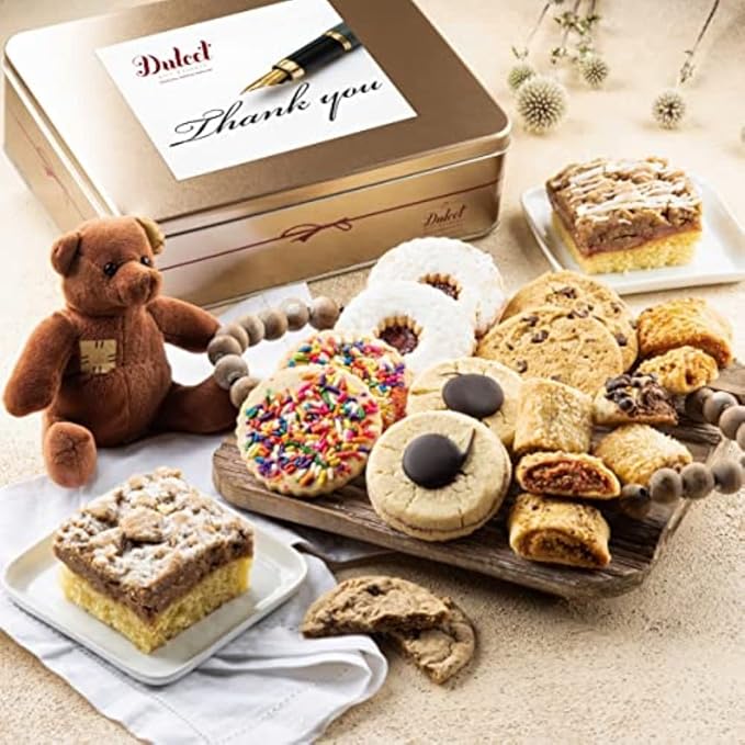 Gourmet Food Gift Baskets, Thank You Gift Baskets for Women, Friend, College, Couples, Husband, Wife, Co-workers, Him & Her By Dulcet Gift Baskets