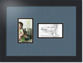 ArtToFrames Collage Photo Frame Double Mat with 2-3x5 Openings with Satin Black Frame and Dutch Blue mat.