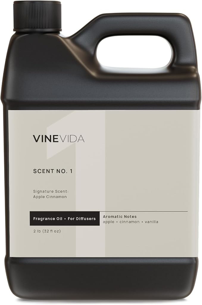 VINEVIDA [32 Fl Oz] Apple Cinnamon Fragrance Oil for Cold Air Diffusers, Essential Oils for Diffuser Oil Refill & Air Freshener Room Spray