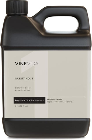 VINEVIDA [32 Fl Oz] Apple Cinnamon Fragrance Oil for Cold Air Diffusers, Essential Oils for Diffuser Oil Refill & Air Freshener Room Spray