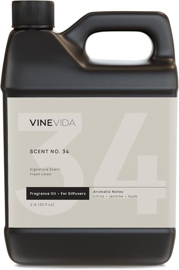 VINEVIDA [32 Fl Oz] Fresh Linen Diffuser Oil - Hotel Fragrance, Cold Air Diffuser - Hotel Oil Scents - Home Scent