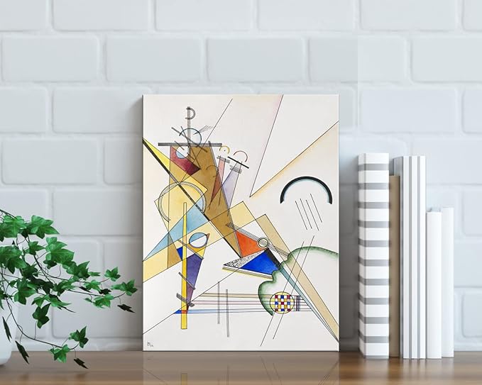 Wieco Art Canvas Prints Gewebe 1923 by Wassily Kandinsky Classic Art Reproductions Canvas Wall Art for Home Decoration