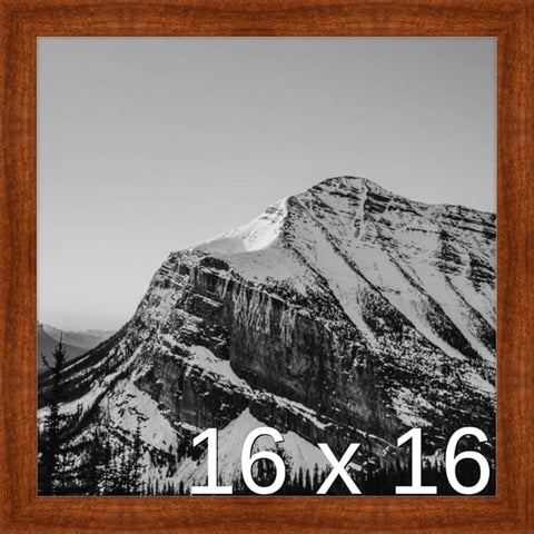 Frame It Easy 16 x 16 Russet Wood Frame (Derby)