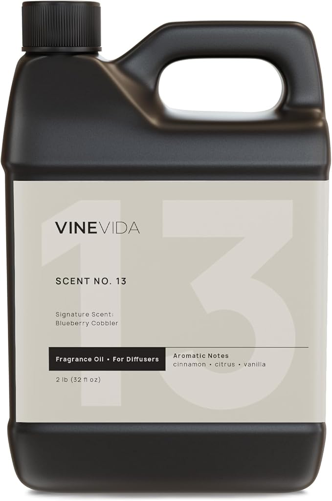 VINEVIDA [32 Fl Oz] Blueberry Cobbler Fragrance Oil for Cold Air Diffusers, Essential Oils for Diffuser Oil Refill & Air Freshener Room Spray