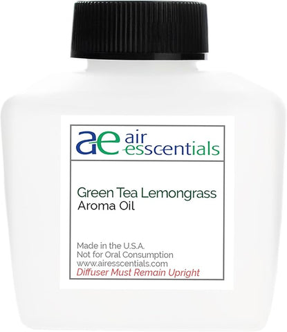 Green Tea & Lemongrass Aroma Oil, Essential Oils Blend for Diffusers & Scent Machines, Blend of Lemongrass & Leafy Greens, Aromatherapy, Cold Air Diffuser Compatible, 100 mL