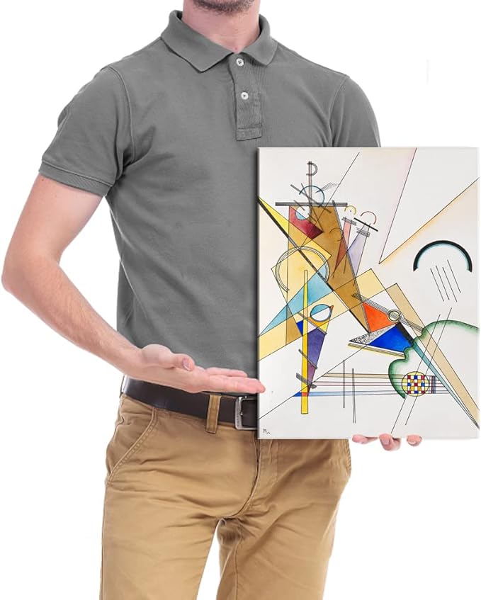 Wieco Art Canvas Prints Gewebe 1923 by Wassily Kandinsky Classic Art Reproductions Canvas Wall Art for Home Decoration