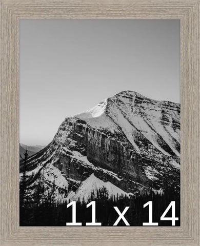 Frame It Easy 11 1/2 x 14 Rustic Gray Wood Frame (Derby)