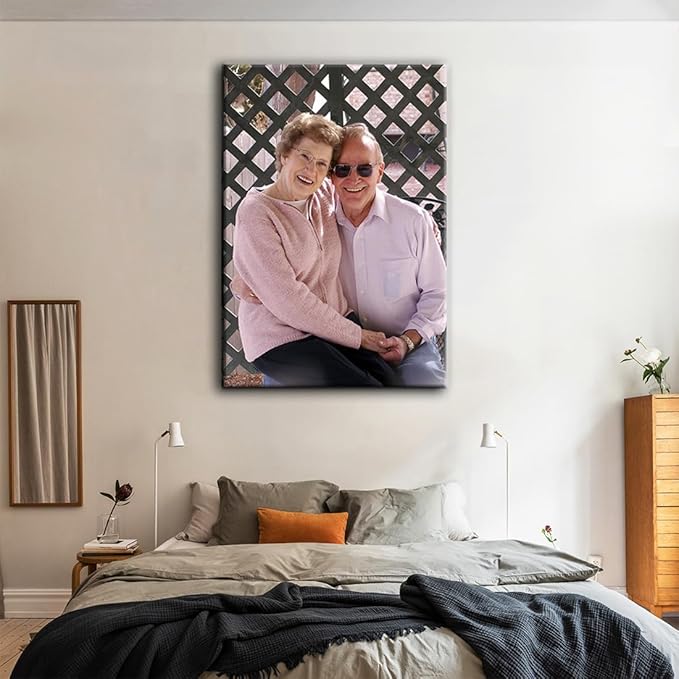 Looife 36"x48" Custom Canvas Prints with Your Photo, Custom Personalized Wall Art with Your Photo on Canvas for Wall Decor