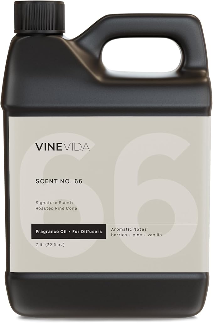 VINEVIDA [32 Fl Oz] Roasted Pine Cone Fragrance Oil for Cold Air Diffusers, Essential Oils for Diffuser Oil Refill & Air Freshener Room Spray