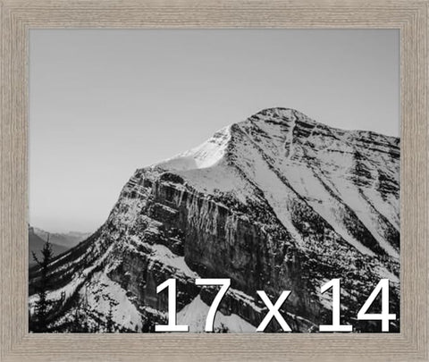 Frame It Easy 17 x 14 Rustic Gray Wood Frame (Derby)