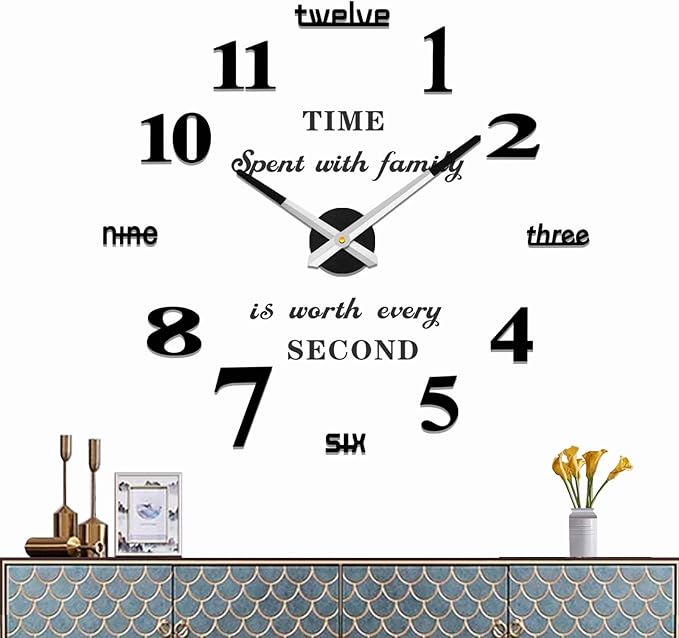 VANGOLD Large Wall Clock for Living Room