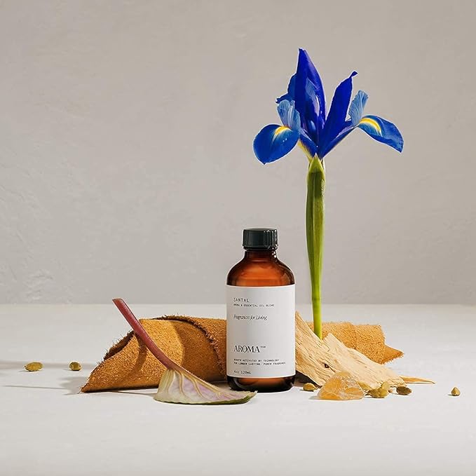 AromaTech Santal & Love Affair Set | Aroma Diffuser Essential Oils Blend of Santal Cardamom, Papyrus, Musk | Love Affair Jasmin, Saffron, Cedar, Ambergris - 120 Milliliter