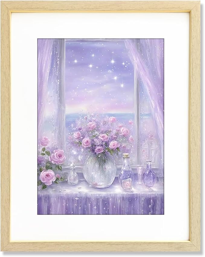 THREELOVE 20x27 Frame Wood Color, Display Picture 16x24 with mat or 20x27 Without mat, Photo Poster Picture Frame Wall Mounting Home Decor, 1-PCS