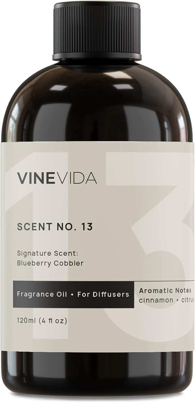 VINEVIDA [4 Fl Oz] Blueberry Cobbler Fragrance Oil for Cold Air Diffusers, Essential Oils for Diffuser Oil Refill & Air Freshener Room Spray