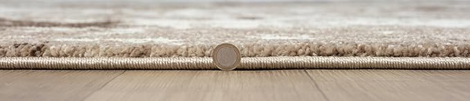 Keen Home Design Area Rugs - 2x18 Non-Shedding, Abstract Rugs for Kitchen, Living Room, Bedroom, Dining Room, Entryway - Size: 2'8" x 18', Multi