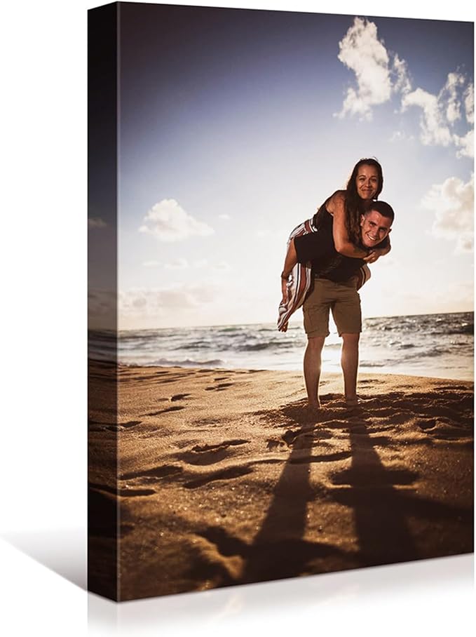 Looife Custom Canvas Prints, Personalized Wall Art with Your Photo on Canvas - 12"x18"