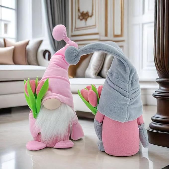 Gnome Plush Decorations Gift, 15 inch Fall Gnome Decorations for Home,Fall Gnomes Plush for Tiered Tray Decor, Swedish Gnomes Table Decoration Home Tabletop Elf Doll,Grey