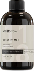 VINEVIDA [4 Fl Oz] Scent NO. 1108 Fragrance Oil for Cold Air Diffusers, Aromatic Notes of Plum Sandalwood Watermelon, Essential Oils for Diffuser Oil Refill & Air Freshener Room Spray
