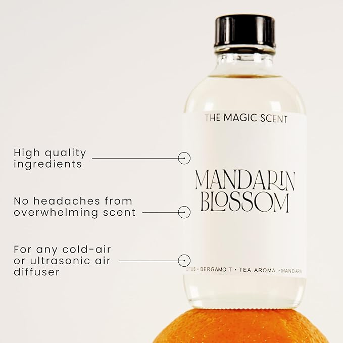 Mandarin Blossom Diffuser Oil - Hotel & Home Luxury Scents Inspired by St. Regis Hotel, Maldives - Diffuser Oil Scents for Home Designed for Use in All Diffusers - 4 fl oz, 120 mL