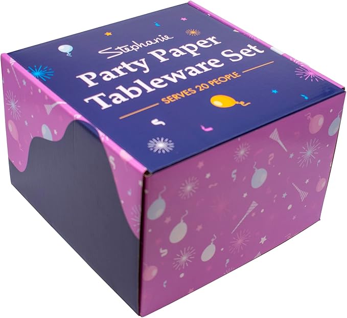 Halloween Fun Tableware Pack: Disposable Paper Plates, Napkins and Cups Set for 20