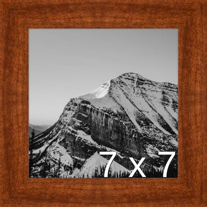Frame It Easy 7 x 7 Russet Wood Frame (Derby)