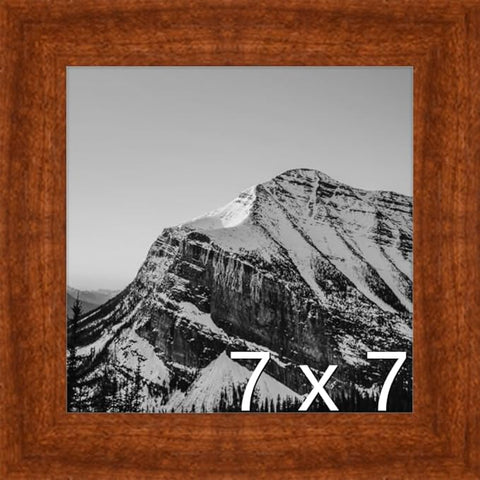 Frame It Easy 7 x 7 Russet Wood Frame (Derby)
