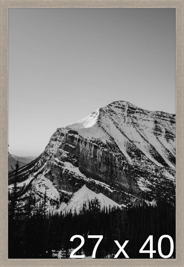 Frame It Easy 27 x 40 Rustic Gray Wood Frame (Derby)