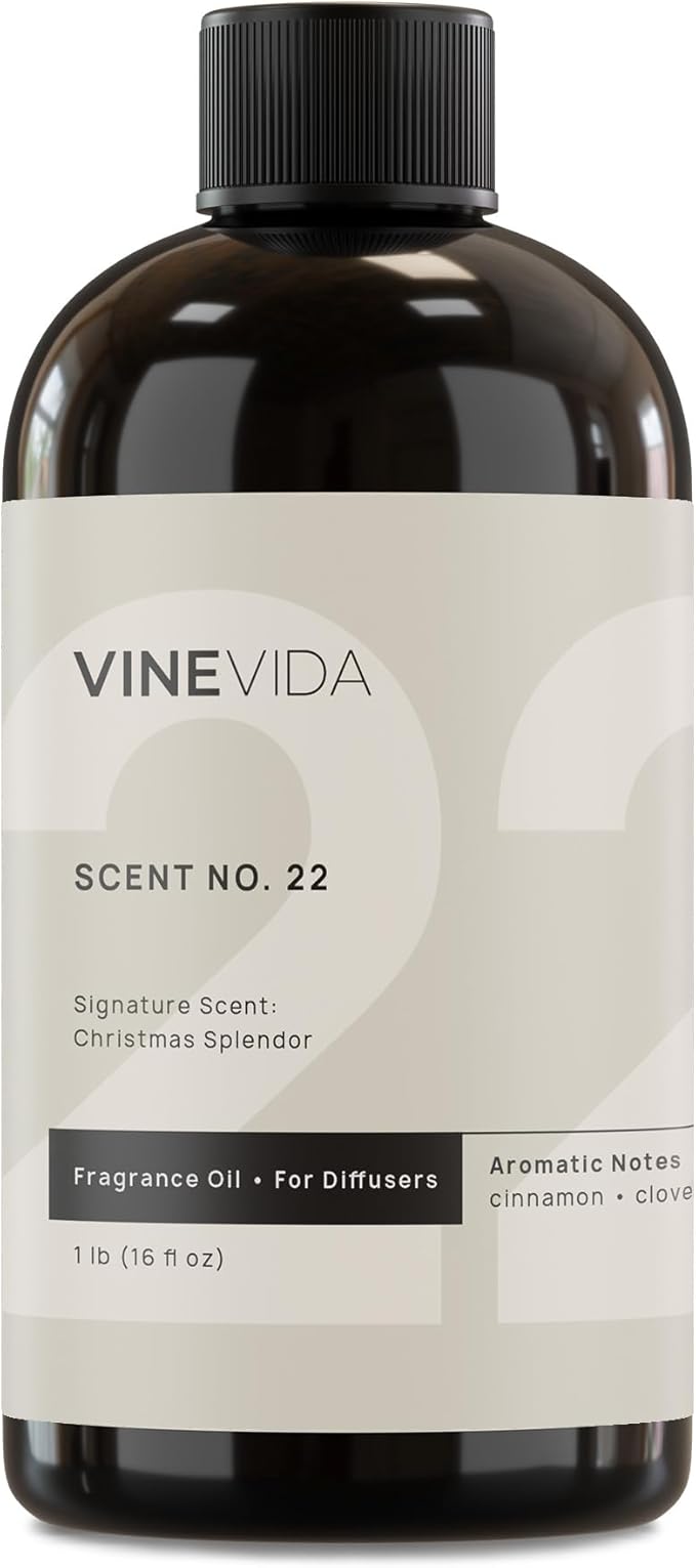 VINEVIDA [16 Fl Oz] Christmas Splendor Fragrance Oil for Cold Air Diffusers, Essential Oils for Diffuser Oil Refill & Air Freshener Room Spray