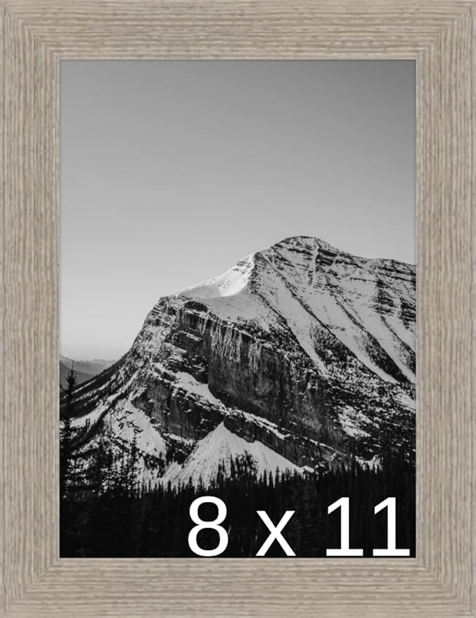 Frame It Easy 8 1/2 x 11 Rustic Gray Wood Frame (Derby)