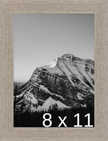 Frame It Easy 8 1/2 x 11 Rustic Gray Wood Frame (Derby)