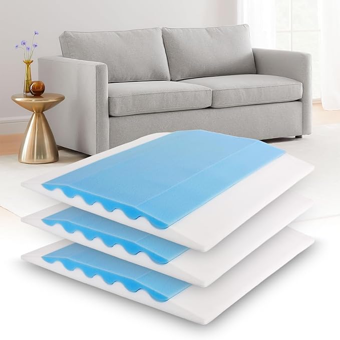 Upgraded Wave Double Layer Sofa Cushion, Couch Support for Sagging Cushions to Repair Sagging Seats, Lift Saggy Seats, Extend Couch's Life, Set of 3
