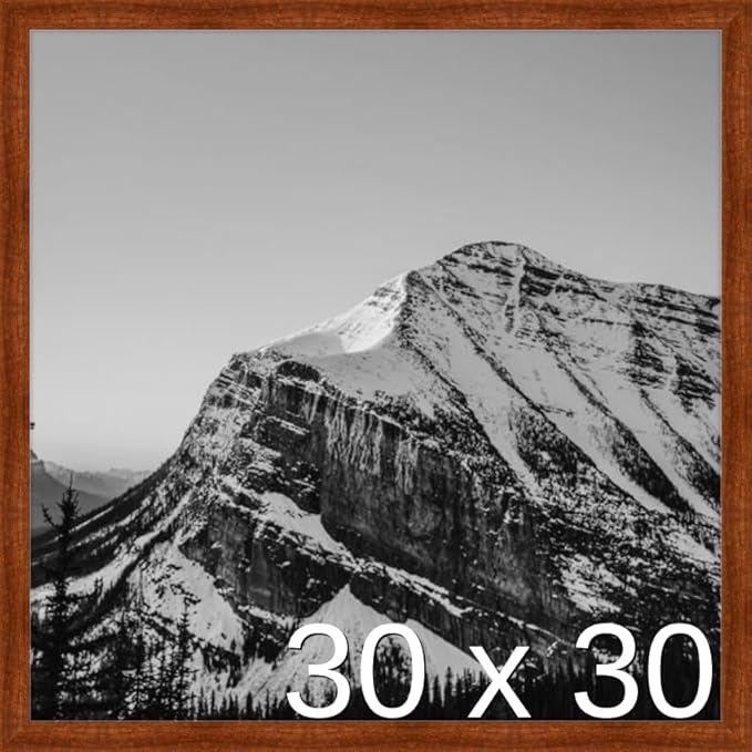 Frame It Easy 30 x 30 Russet Wood Frame (Derby)