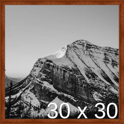 Frame It Easy 30 x 30 Russet Wood Frame (Derby)